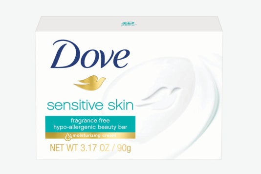 Dove Sensitive Skin Beauty Bar.